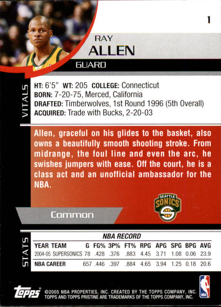 Ray Allen cards (1997-2021) Bucks Celtics Sonics Heat - Picture 237 of 349