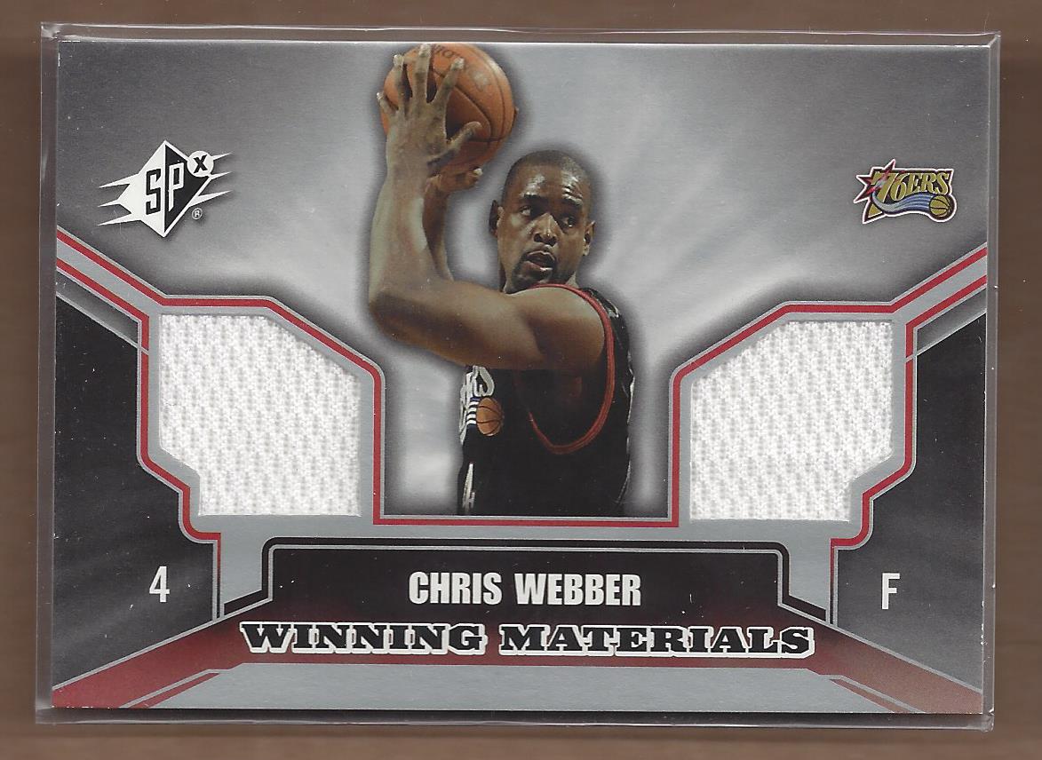 2005-06 SPx Winning Materials #CW Chris Webber