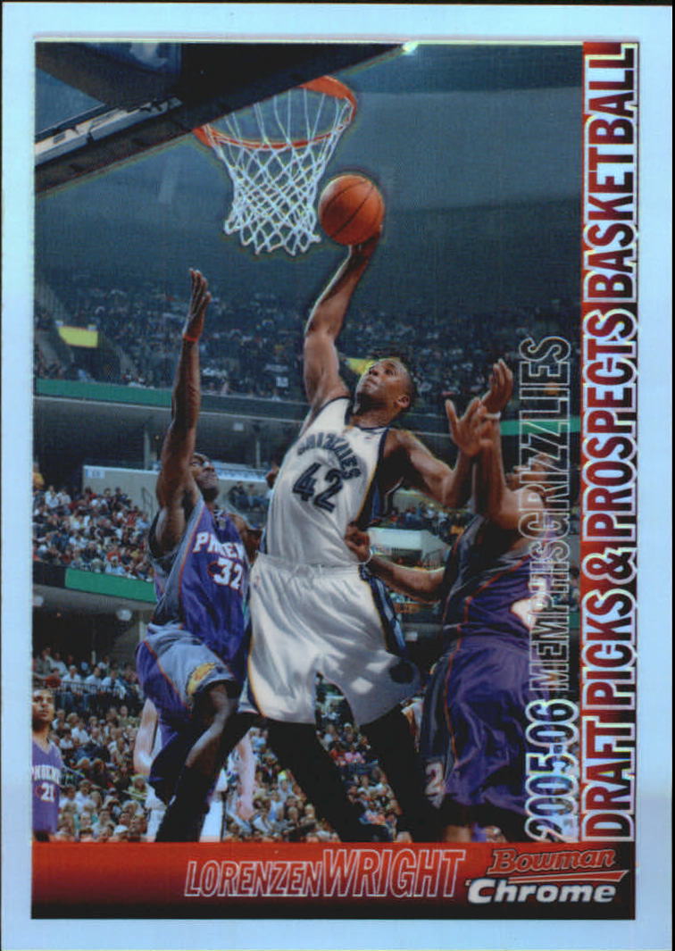 2005-06 Bowman Chrome Refractors #45 Lorenzen Wright