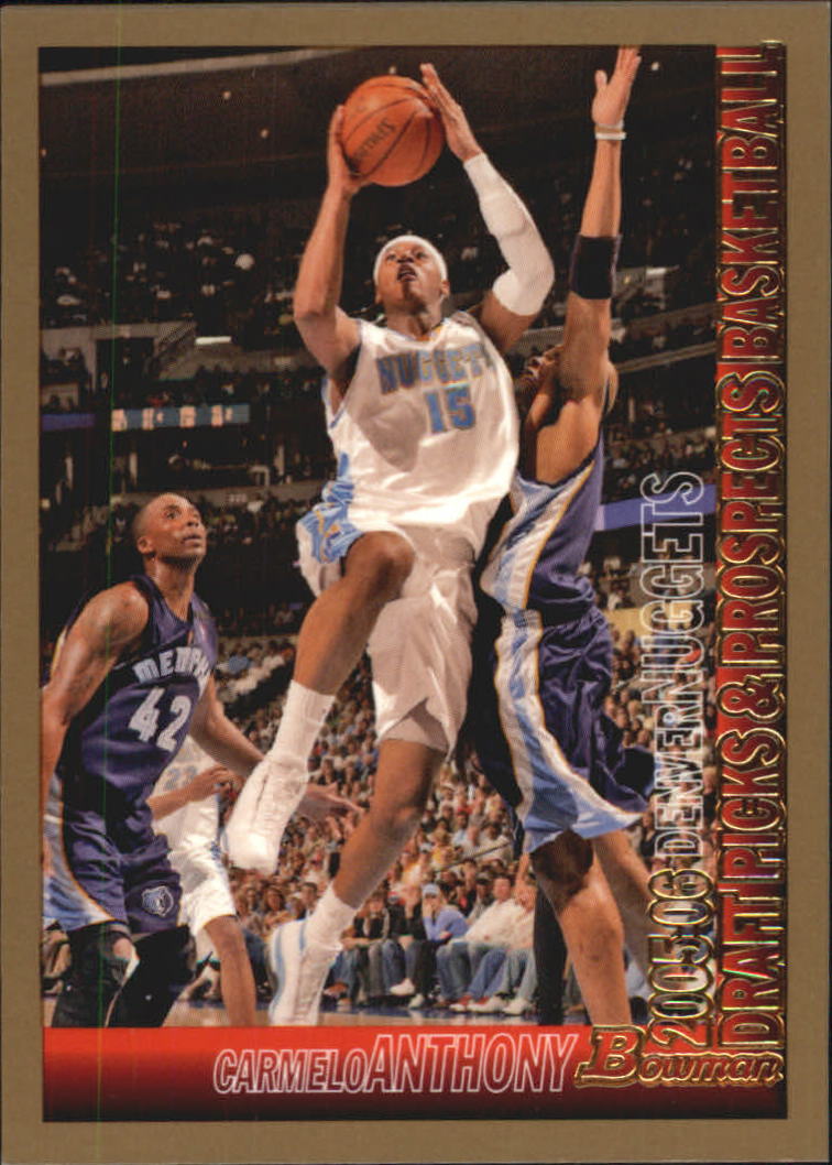 2005-06 Bowman Gold #80 Carmelo Anthony