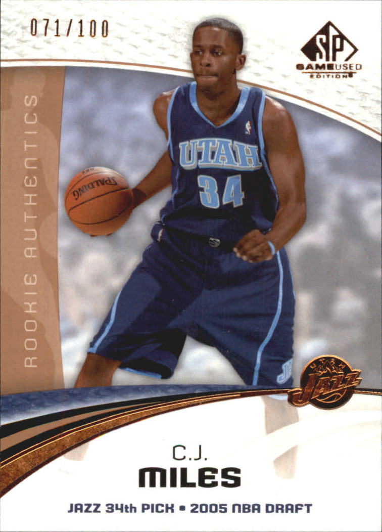 2005-06 SP Game Used 100 #129  C.J. Miles
