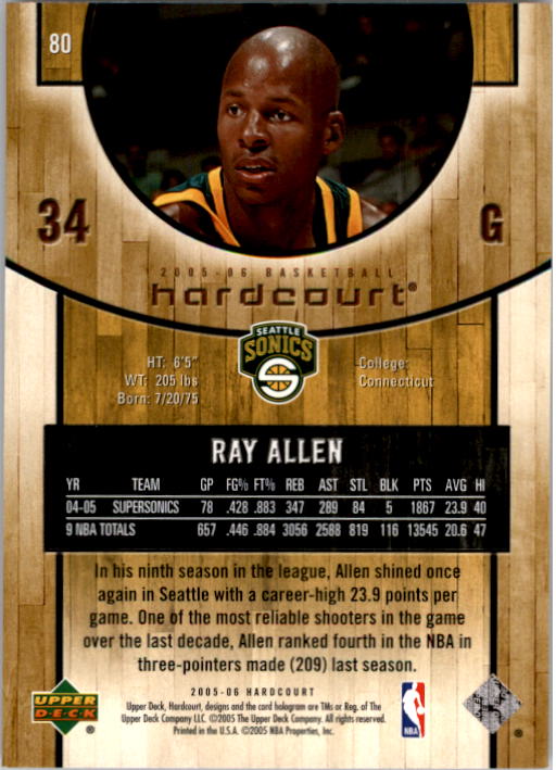 Ray Allen cards (1997-2021) Bucks Celtics Sonics Heat - Picture 241 of 349