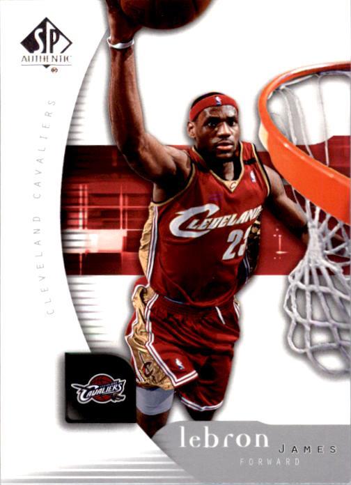 lebron james sp authentic card