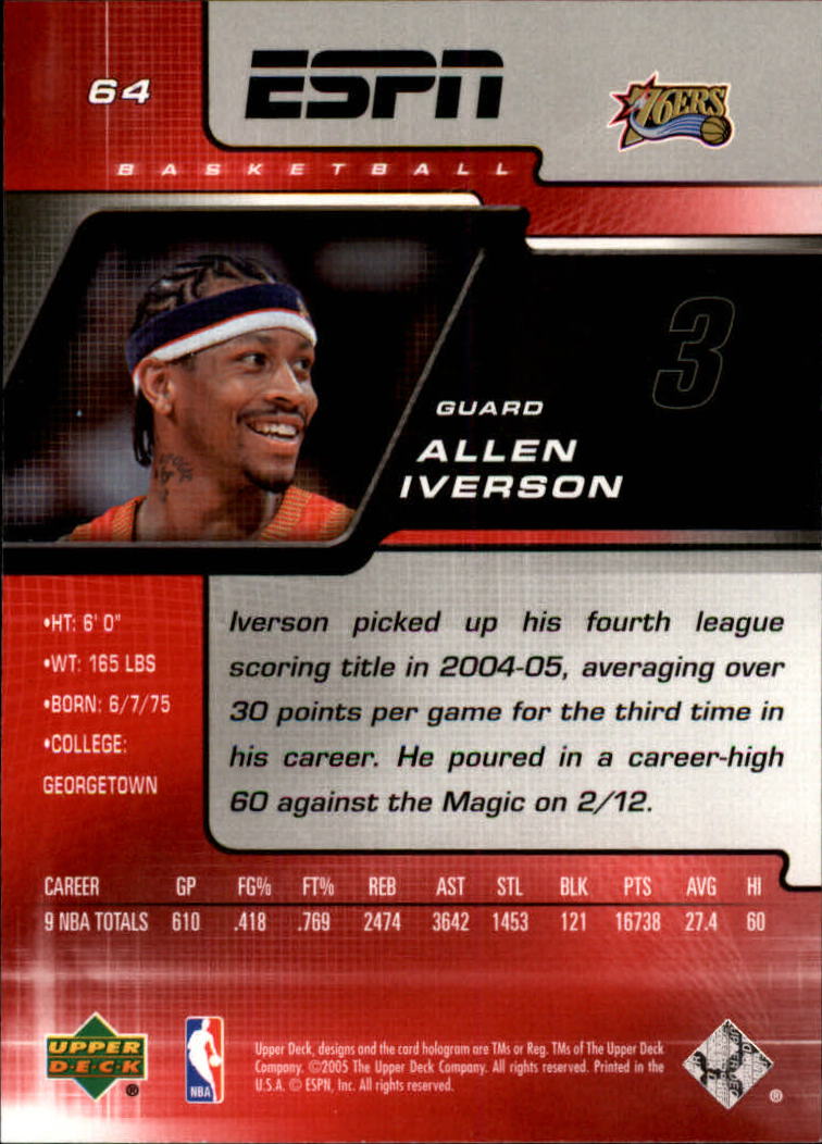 Allen Iverson cards (1997-2021) 76ers Nuggets - You Choose - Bild 164 von 228