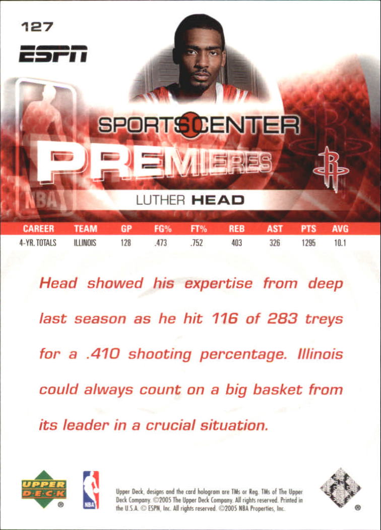 2005-06 Upper Deck ESPN 25th Anniversary #127 Luther Head