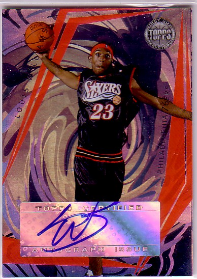2005-06 Topps First Row Signature Dunk #LW Louis Williams/190