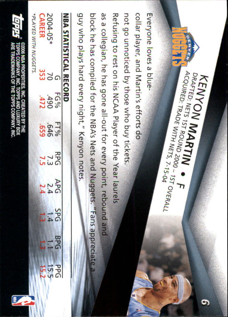 2005-06 Topps Luxury Box Basketball YOU PICK - Picture 13 of 261