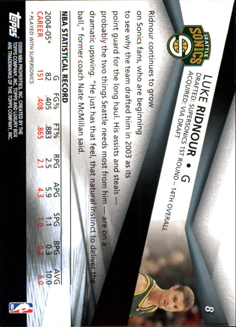2005-06 Topps Luxury Box Basketball YOU PICK - Picture 17 of 261