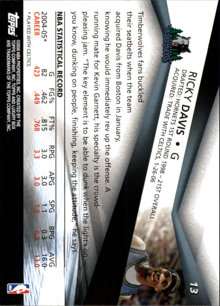 2005-06 Topps Luxury Box Basketball YOU PICK - Picture 27 of 261