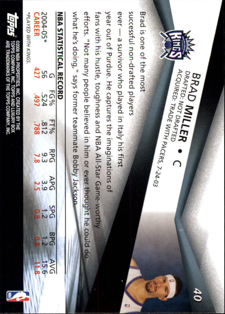 2005-06 Topps Luxury Box Basketball YOU PICK - Picture 81 of 261