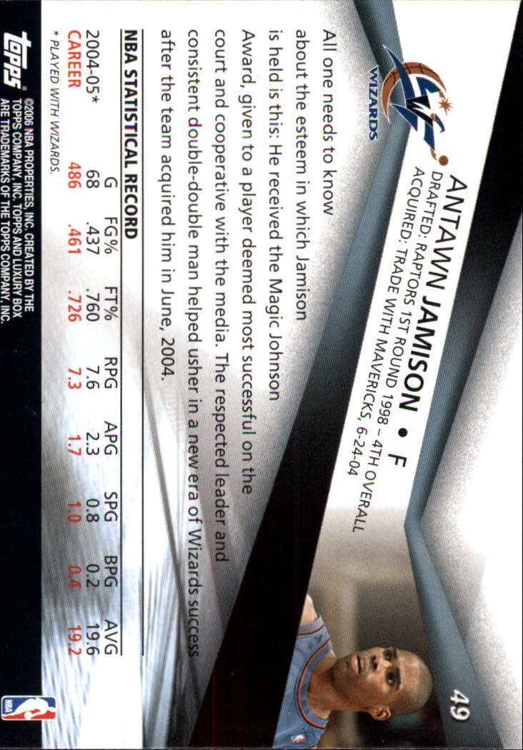 2005-06 Topps Luxury Box Basketball YOU PICK - Picture 99 of 261