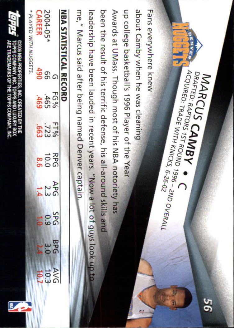 2005-06 Topps Luxury Box Basketball YOU PICK - Picture 113 of 261