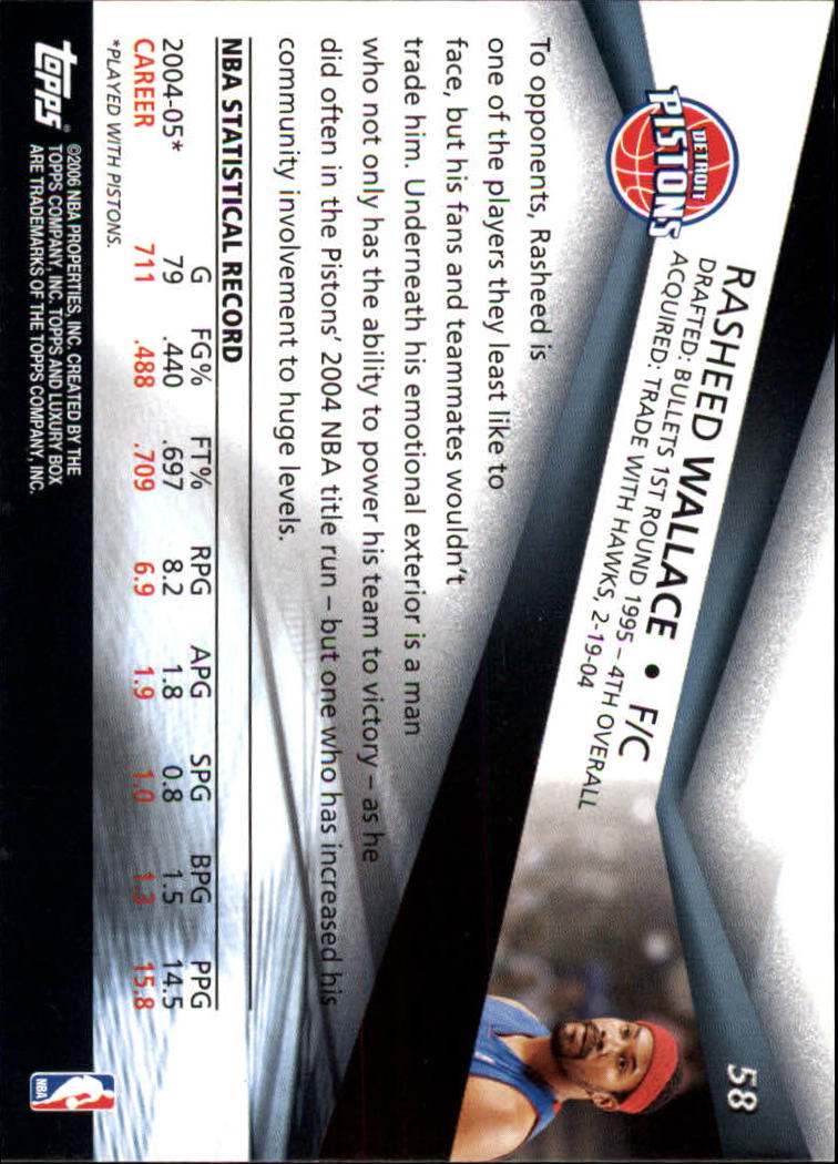 2005-06 Topps Luxury Box Basketball YOU PICK - Picture 117 of 261