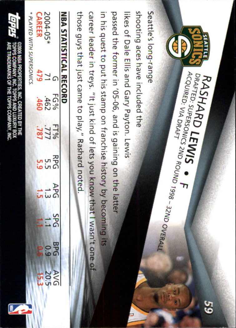 2005-06 Topps Luxury Box Basketball YOU PICK - Picture 119 of 261
