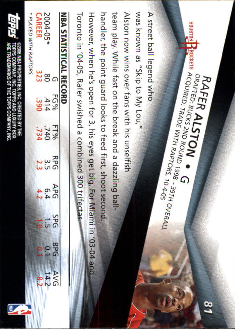 2005-06 Topps Luxury Box Basketball YOU PICK - Picture 163 of 261
