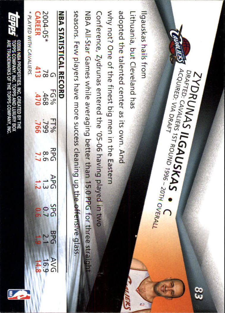 2005-06 Topps Luxury Box Basketball YOU PICK - Picture 167 of 261