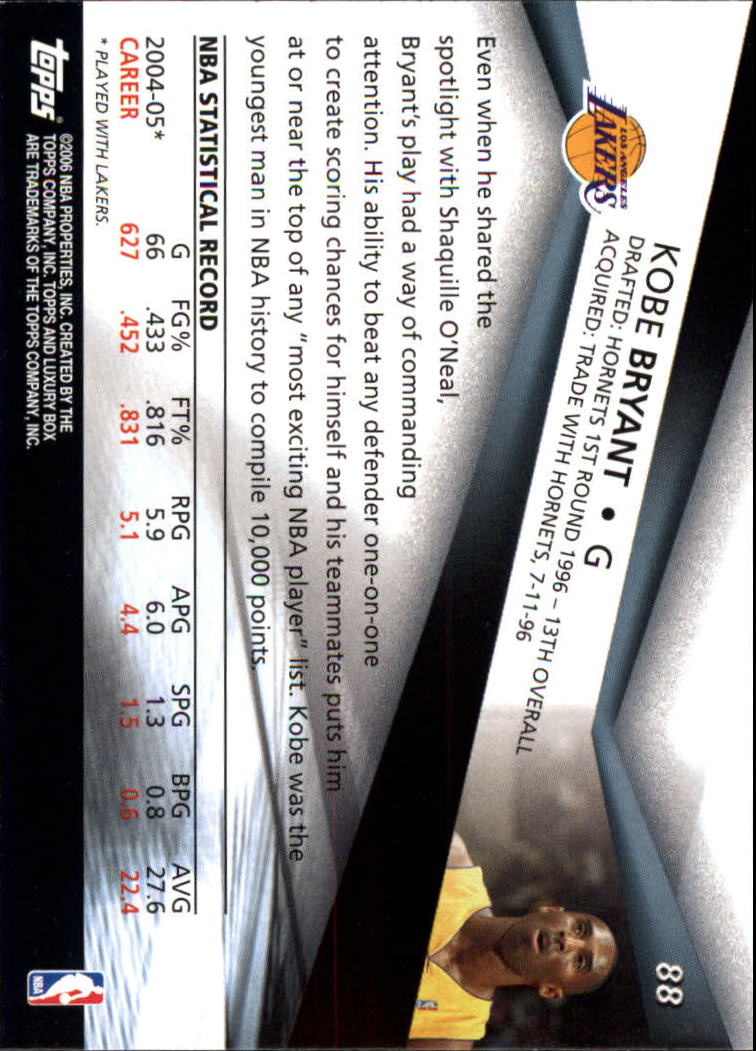 2005-06 Topps Luxury Box Basketball YOU PICK - Picture 177 of 261