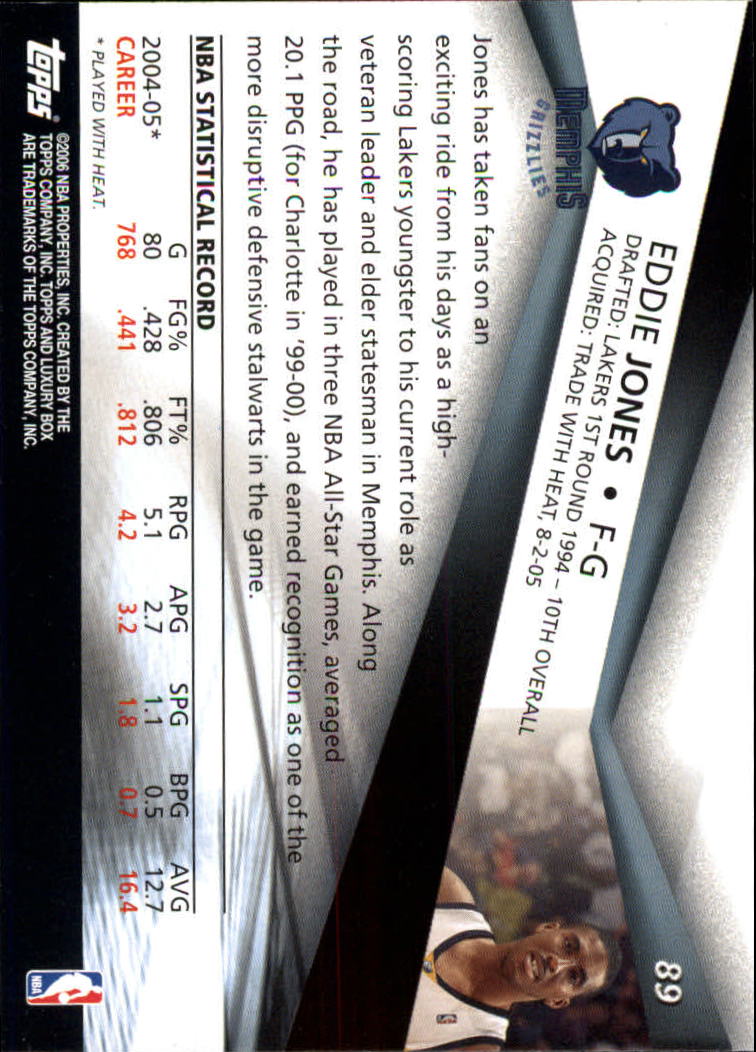 2005-06 Topps Luxury Box Basketball YOU PICK - Picture 179 of 261