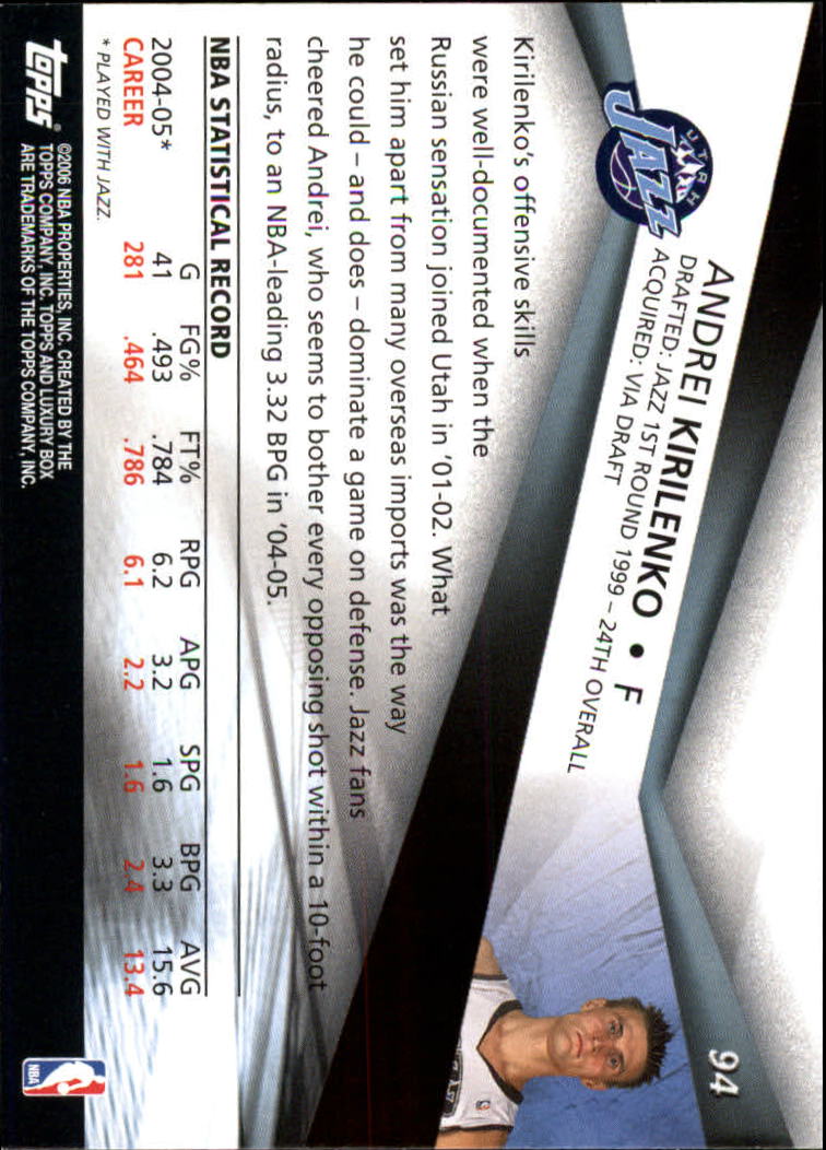2005-06 Topps Luxury Box Basketball YOU PICK - Picture 189 of 261