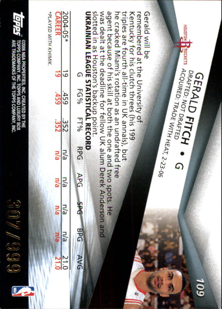 2005-06 Topps Luxury Box Basketball YOU PICK - Picture 213 of 261