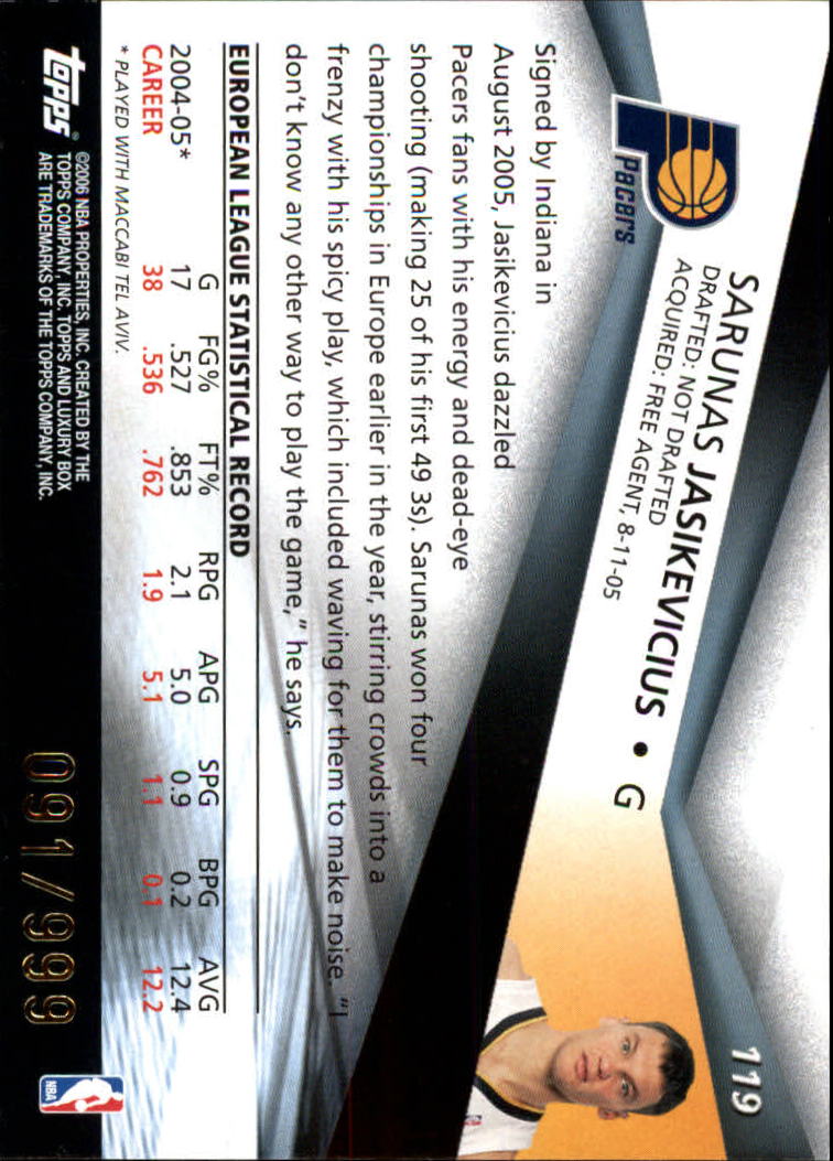 2005-06 Topps Luxury Box Basketball YOU PICK - Picture 225 of 261