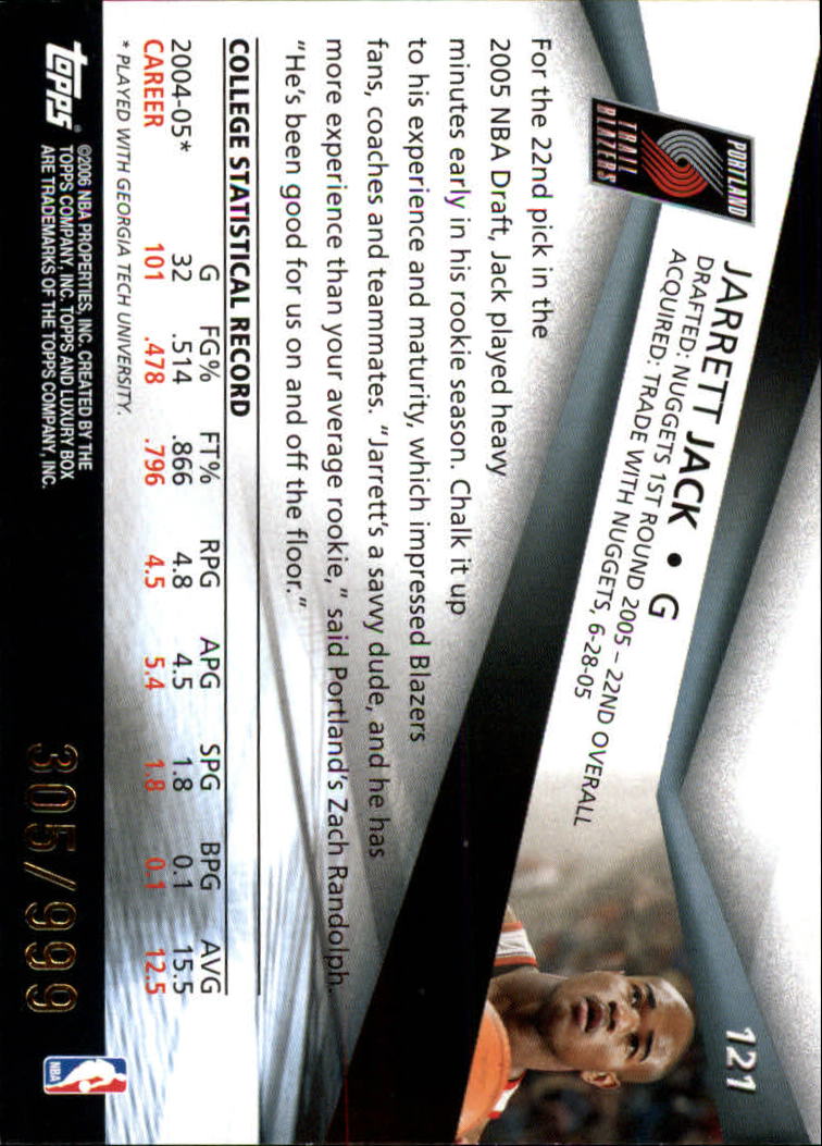 2005-06 Topps Luxury Box Basketball YOU PICK - Picture 227 of 261