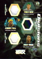 2005-06 Topps Luxury Box Divisions 6 Relics #5 Gerald Green/Jermaine O'Neal/Dwight Howard/Kevin Garnett/Kobe Bryant/Tracy McGrady