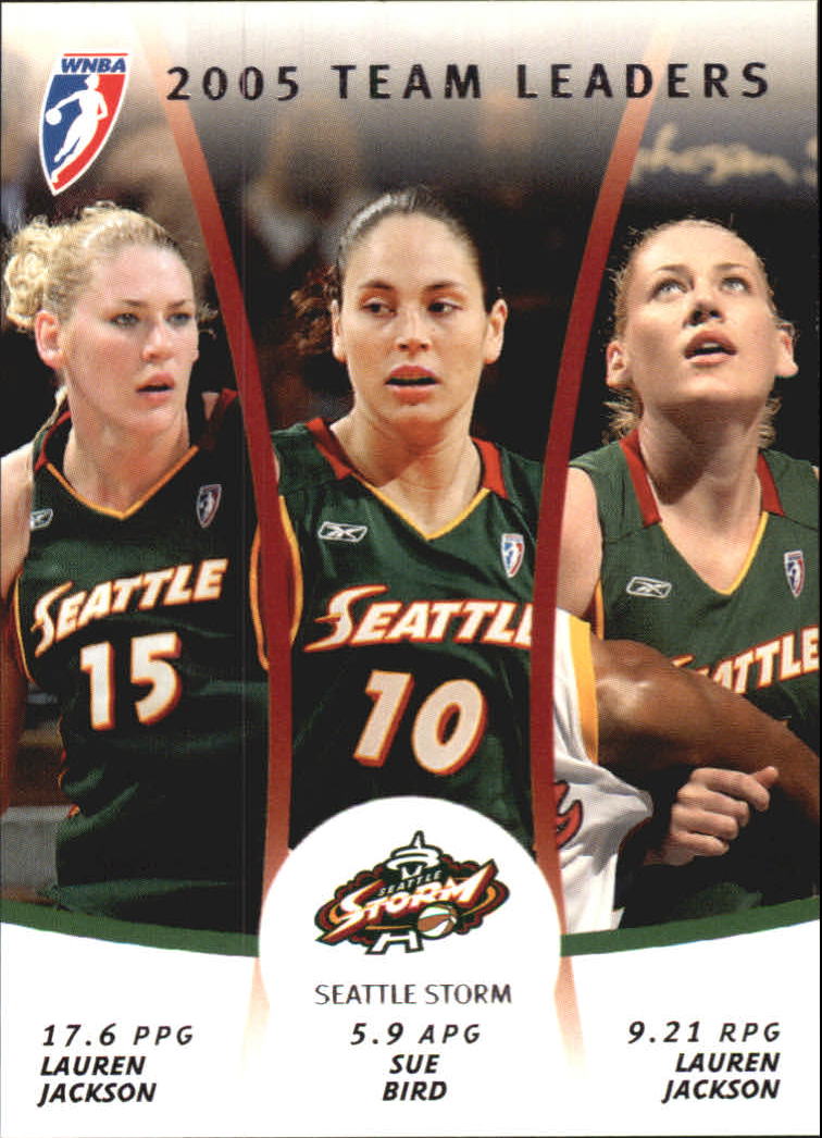2006 WNBA Team Leaders #L12 Lauren Jackson/Sue Bird/Lauren Jackson