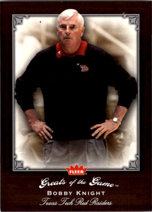 2005-06 Greats of the Game #100 Bob Knight CC