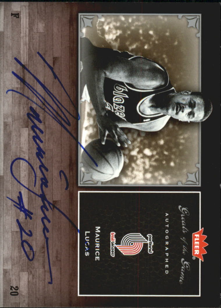 2005-06 Greats of the Game Autographs #GGML Maurice Lucas