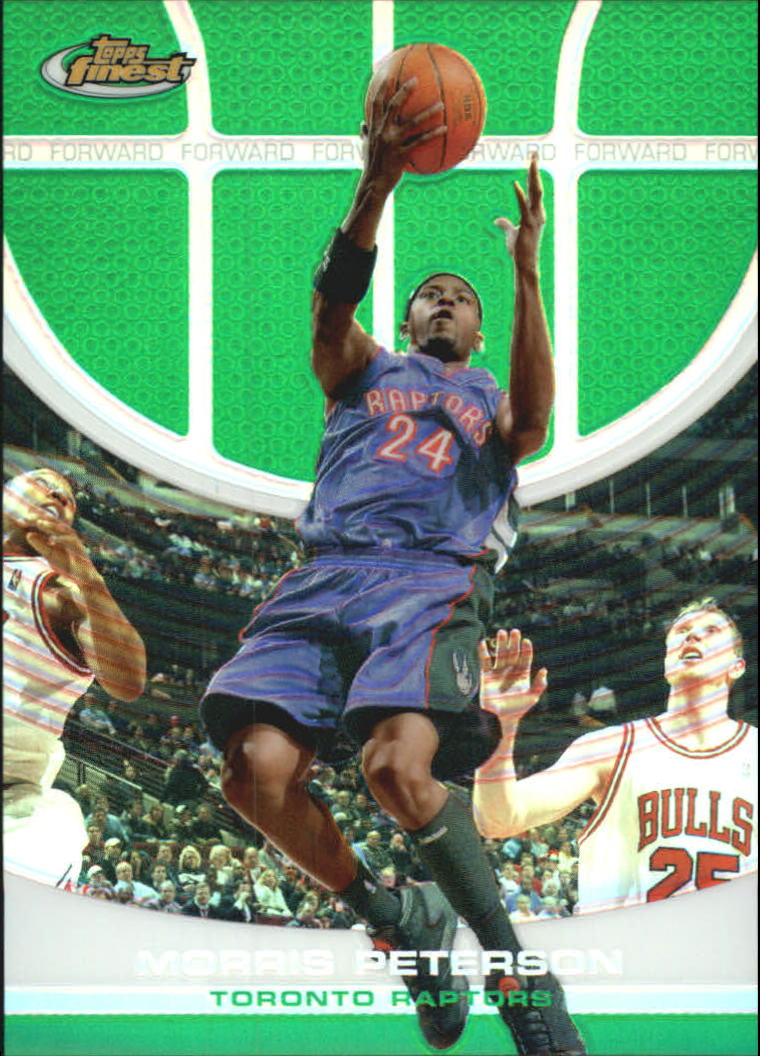 2005 06 Finest Refractors Green 20 Morris Peterson 89 Nm Mt Ebay