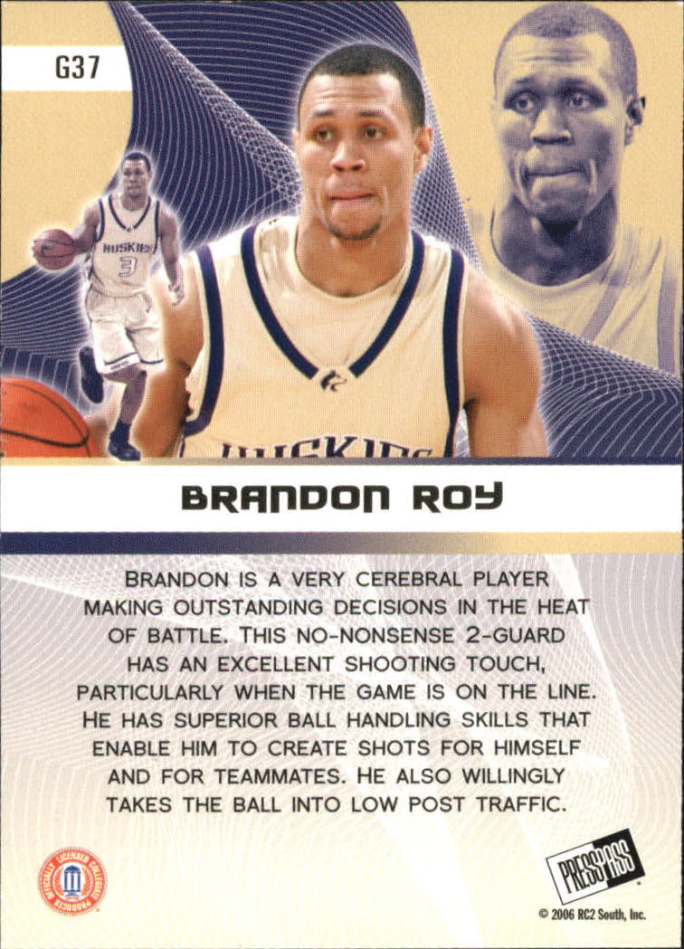 2006 Press Pass Gold #37 Brandon Roy PP back image