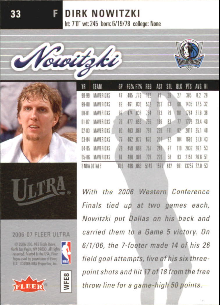 Dirk Nowitzki cards (1999-2021) Mavericks - You Choose - Bild 146 von 266