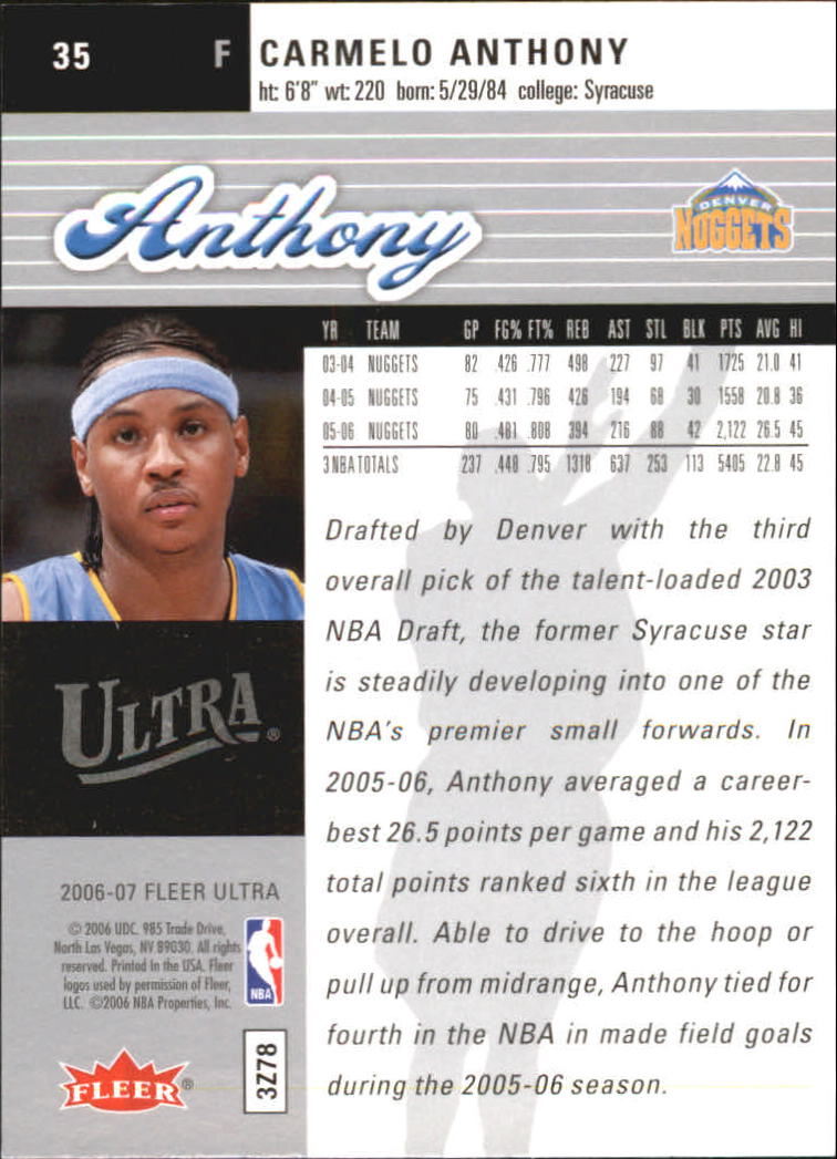 Carmelo Anthony cards (2004-2023) Nuggets Thunder Knicks Blazers - You Choose - Bild 57 von 284