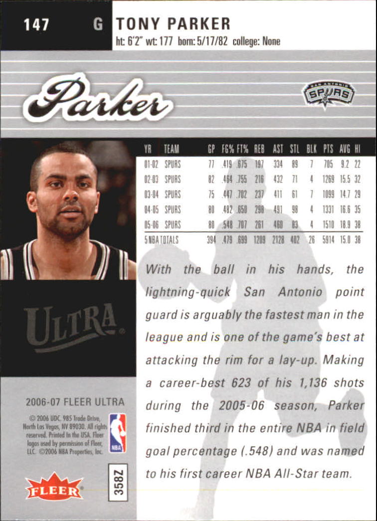 Tony Parker cards (2002-2018) Spurs Hornets - You Choose - Picture 104 of 227