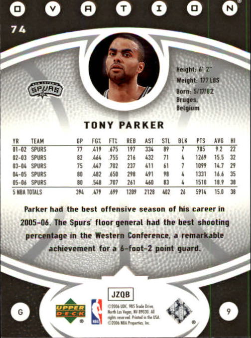 Tony Parker cards (2002-2018) Spurs Hornets - You Choose - Picture 108 of 227