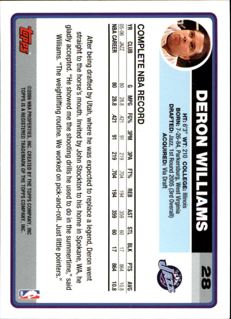 B1799- 2006-07 Topps Basketball #S 1-265 + Einsätze -du Pick- 15 + Free US - Bild 39 von 451