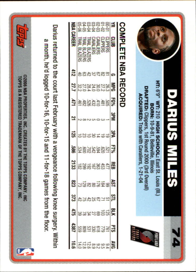 B1799- 2006-07 Topps Basketball #S 1-265 + Einsätze -du Pick- 15 + Free US - Bild 109 von 451