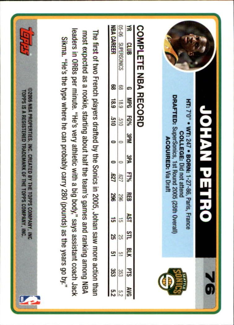 B1799- 2006-07 Topps Basketball #S 1-265 + Einsätze -du Pick- 15 + Free US - Bild 113 von 451