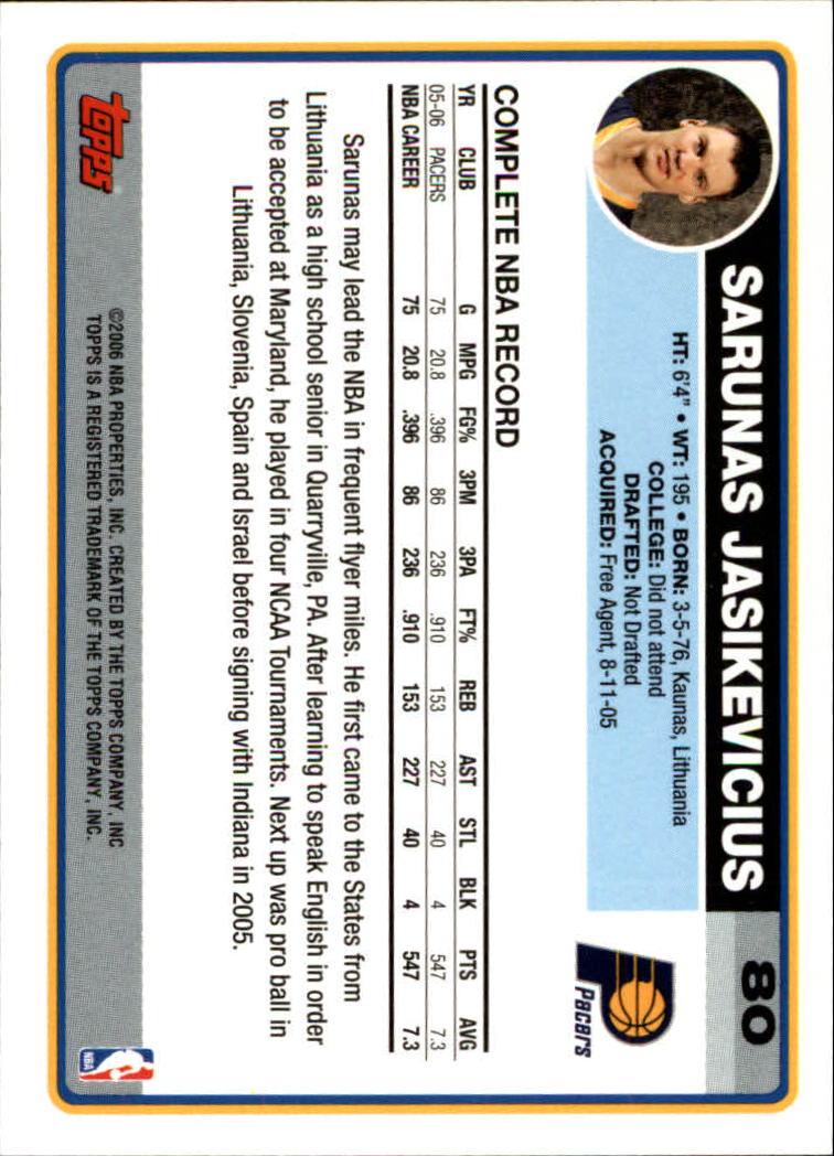 B1799- 2006-07 Topps Basketball #S 1-265 + Einsätze -du Pick- 15 + Free US - Bild 119 von 451
