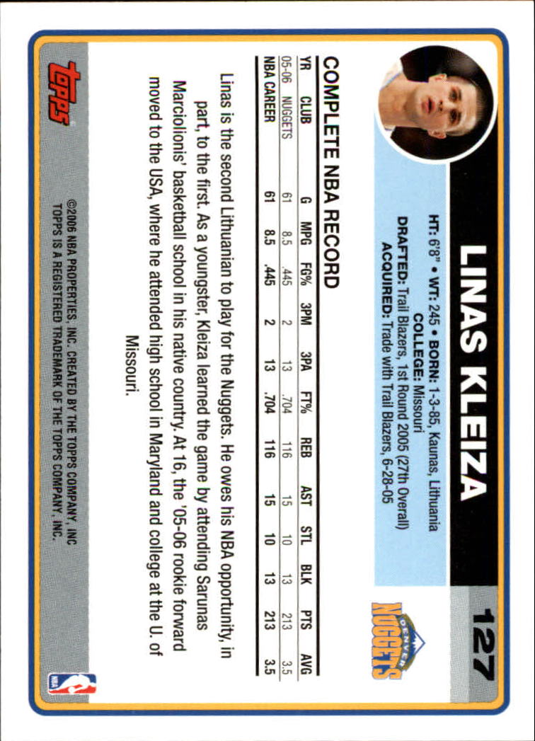 B1799- 2006-07 Topps Basketball #S 1-265 + Einsätze -du Pick- 15 + Free US - Bild 199 von 451