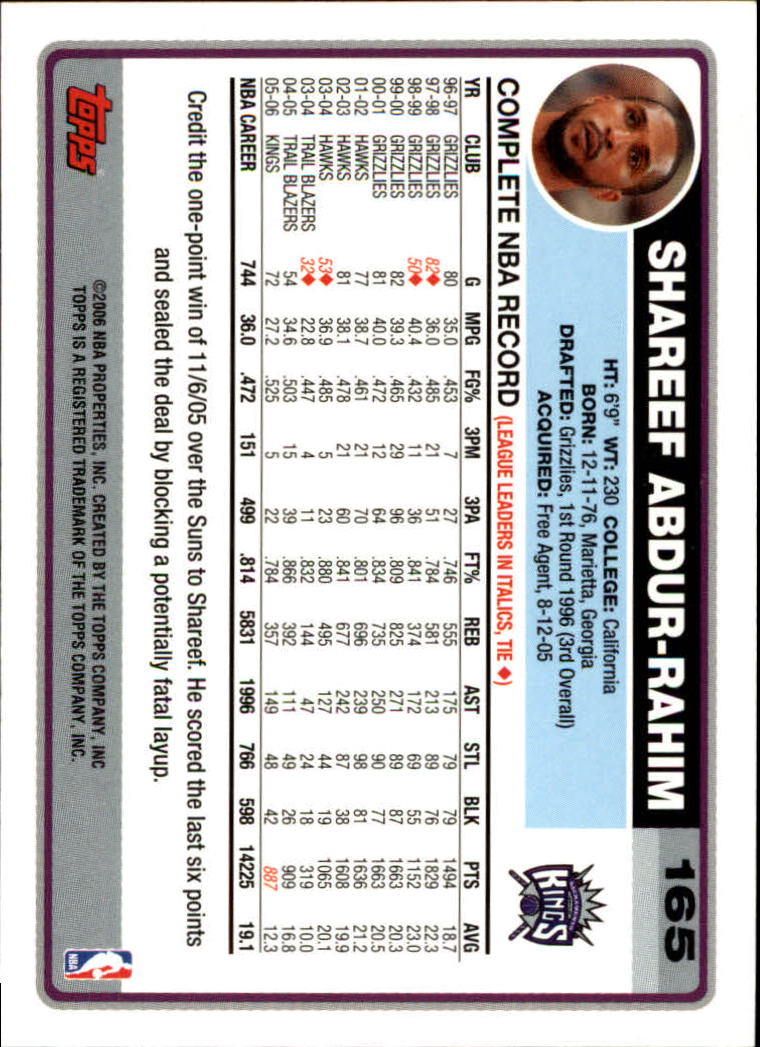 B1799- 2006-07 Topps Basketball #S 1-265 + Einsätze -du Pick- 15 + Free US - Bild 269 von 451