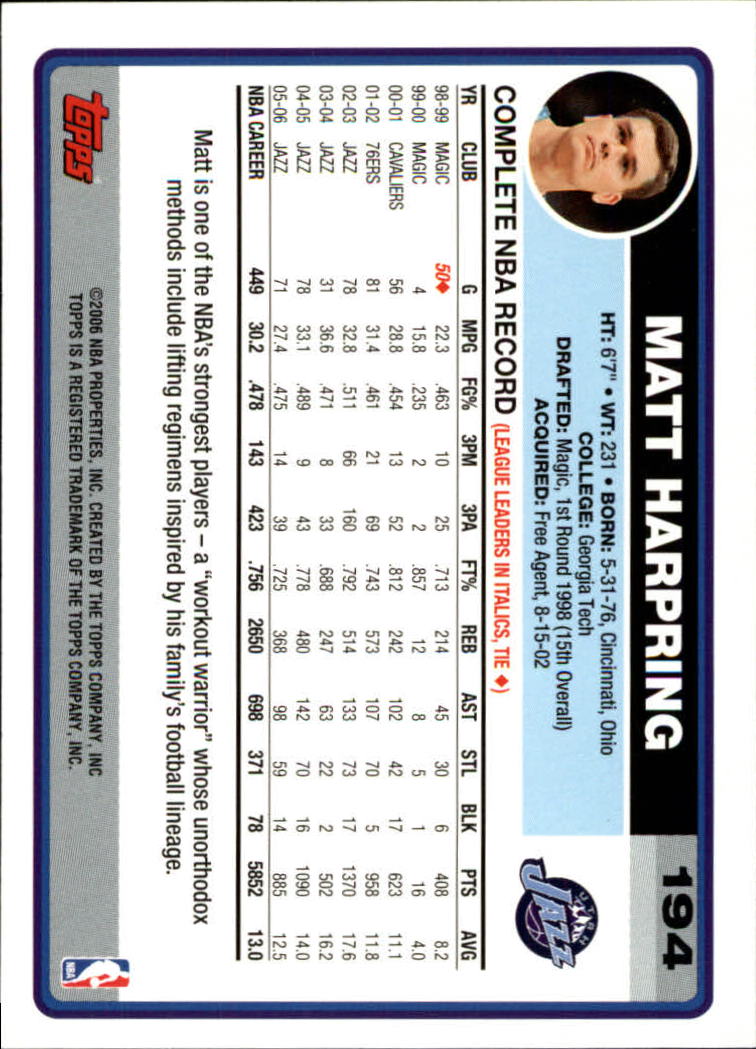 B1799- 2006-07 Topps Basketball #S 1-265 + Einsätze -du Pick- 15 + Free US - Bild 319 von 451