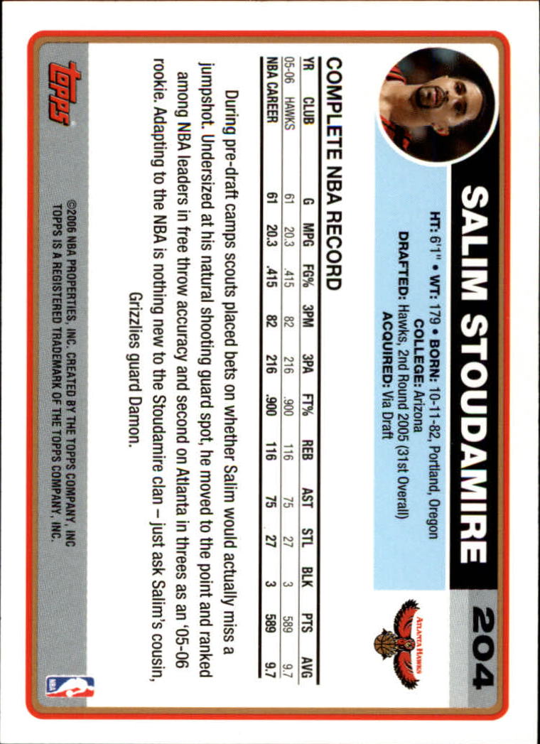 B1799- 2006-07 Topps Basketball #S 1-265 + Einsätze -du Pick- 15 + Free US - Bild 335 von 451