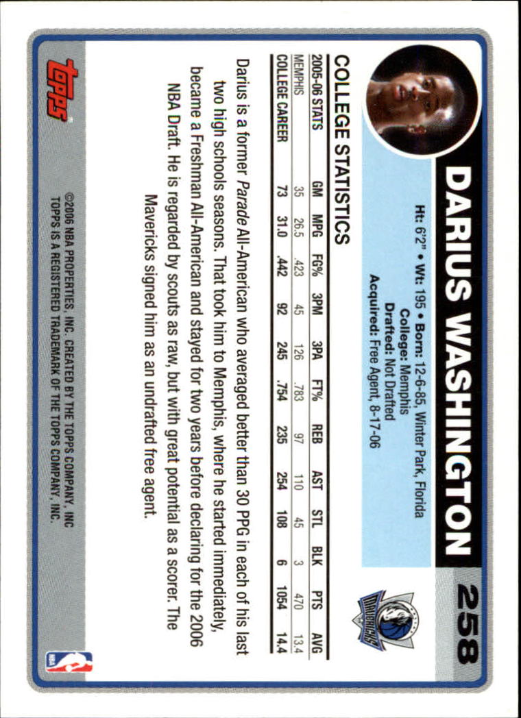 B1799- 2006-07 Topps Basketball #S 1-265 + Einsätze -du Pick- 15 + Free US - Bild 427 von 451