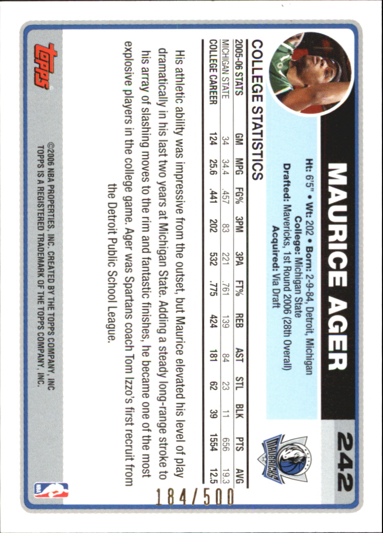B1799- 2006-07 Topps Basketball #S 1-265 + Einsätze -du Pick- 15 + Free US - Bild 443 von 451