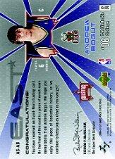 2006-07 SP Game Used All-Star Memorabilia #AB Andrew Bogut back image