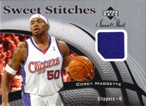 2006-07 Sweet Shot Stitches #CM Corey Maggette