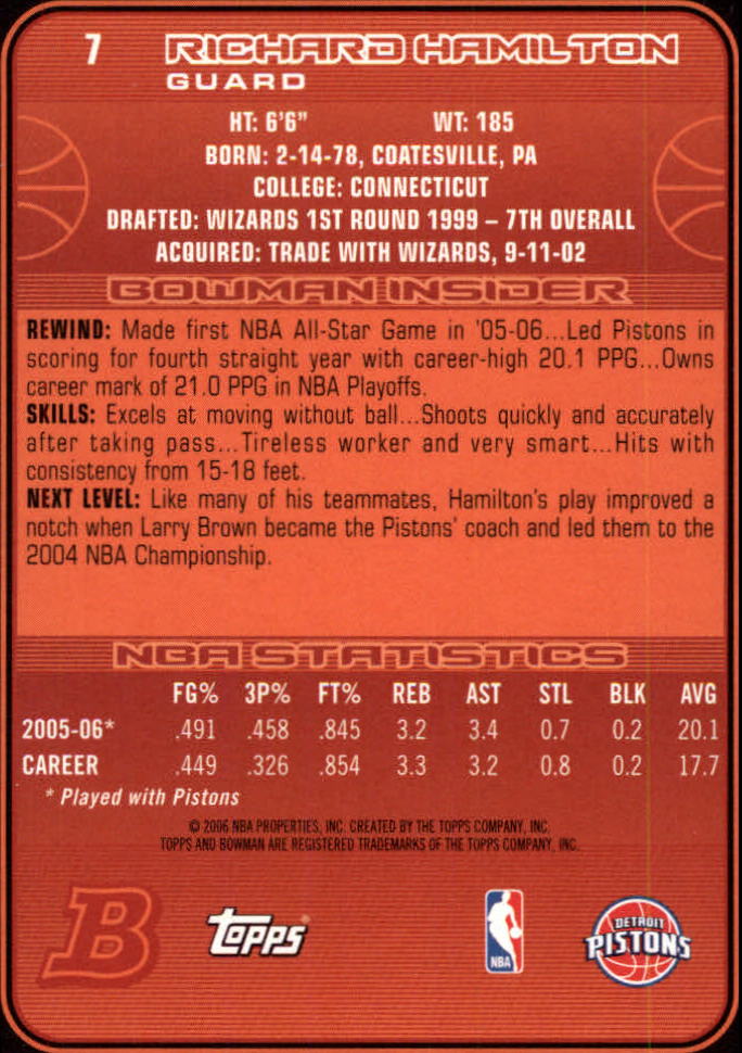 A5051- 2006-07 Bowman BK Karte #S 1-165 + Einsätze -du Pick- 15 + Gratis US - Bild 13 von 271