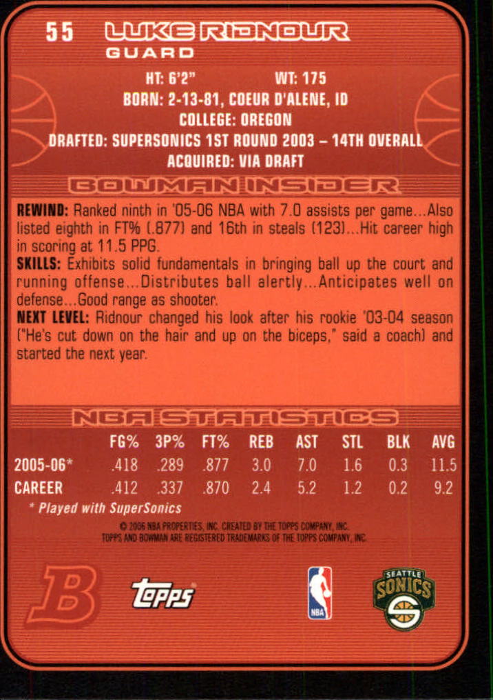 A5051- 2006-07 Bowman BK Karte #S 1-165 + Einsätze -du Pick- 15 + Gratis US - Bild 95 von 271